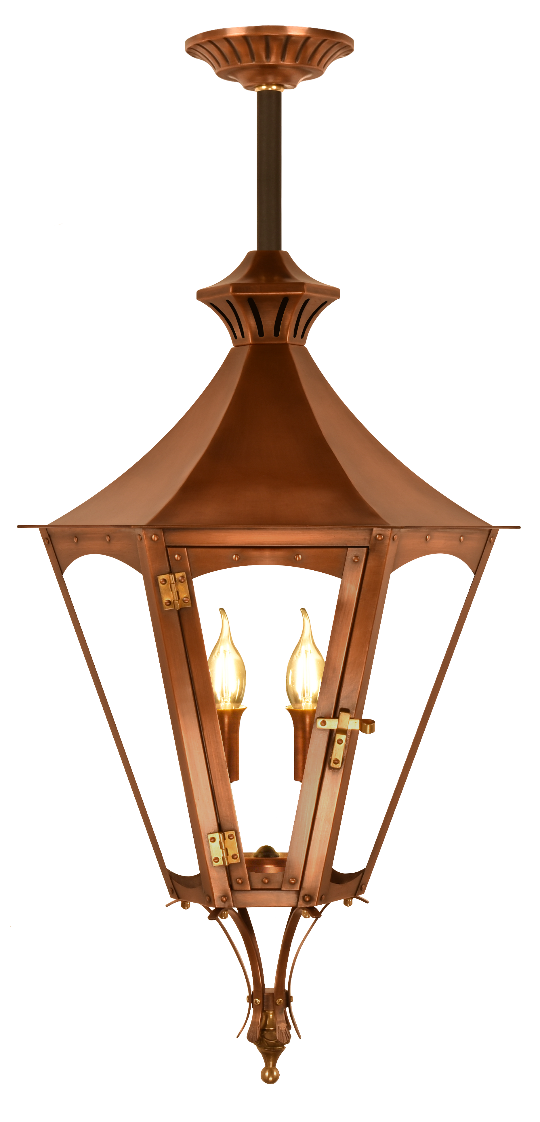 Biltmore Gala Gas or Electric Copper Lantern